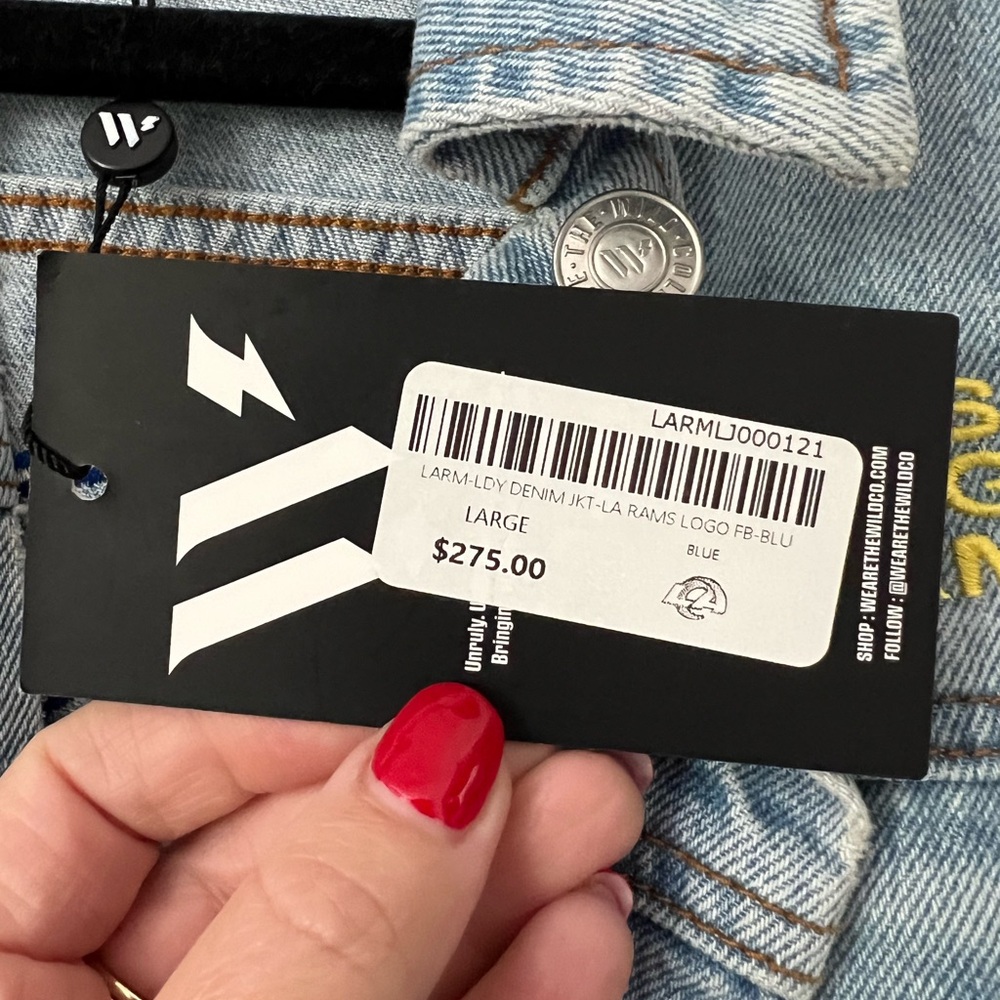 โจNWTโจ LA Rams Denim Jacket ๐๐ - Picture 5 of 5